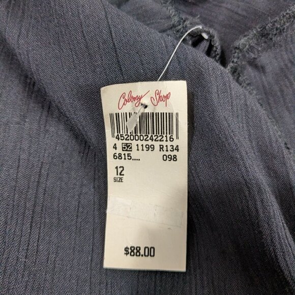 Vintage RJ Stevens Black Button Tunic Top - Picture 5 of 5